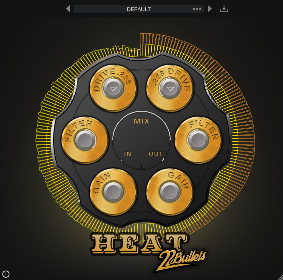 W.A. Production - HEAT by 22Bullets Plugins & FX Software GUI Artwork