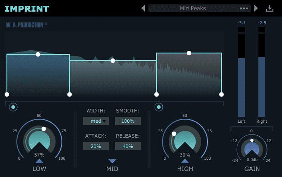 W.A. Production - Imprint Plugins & FX Software GUI Artwork