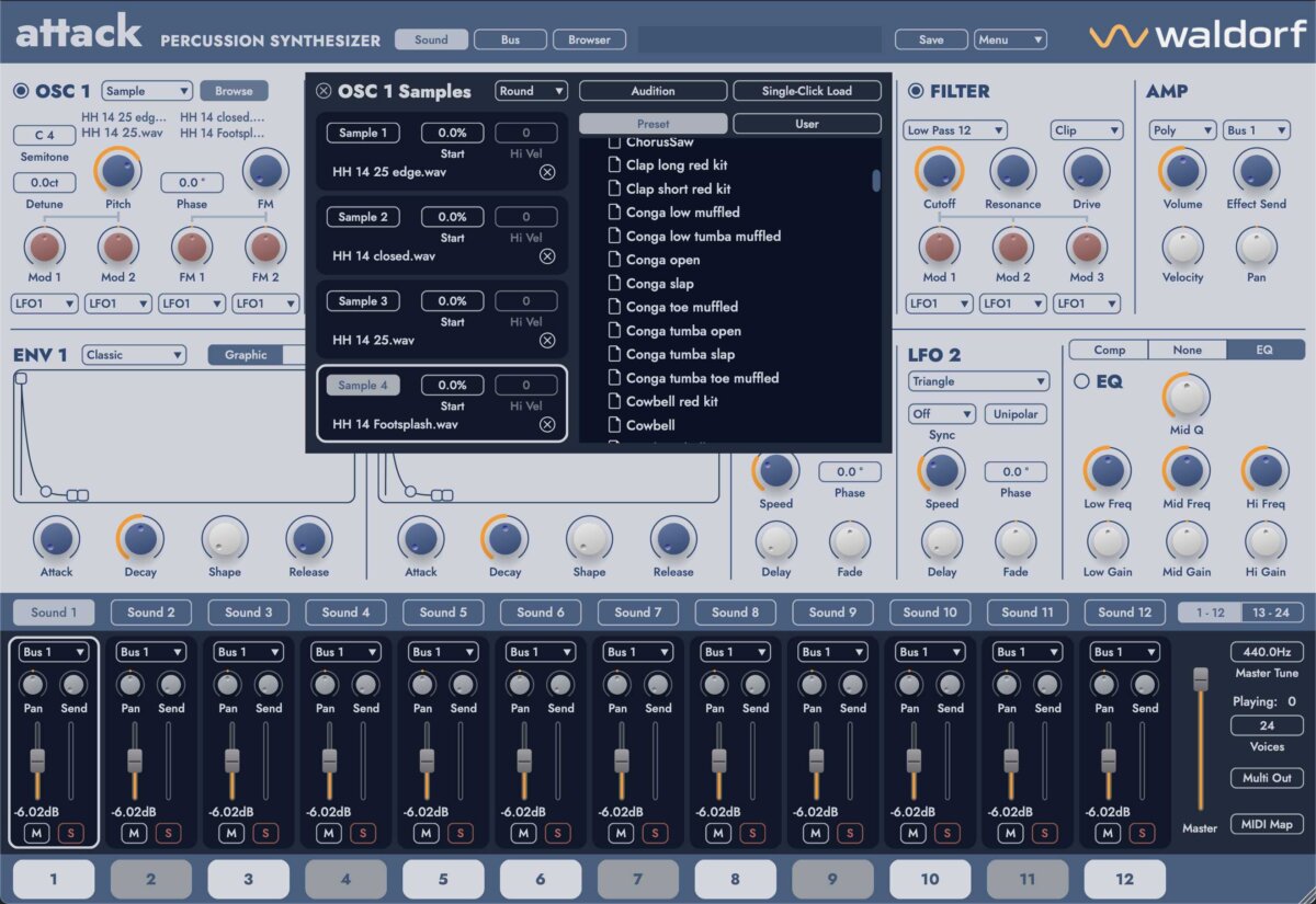 Waldorf - Attack 3 Plugins & FX Software GUI Artwork