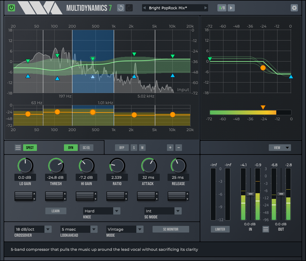 Wave Arts - MultiDynamics 7 Plugins & FX Software GUI Artwork