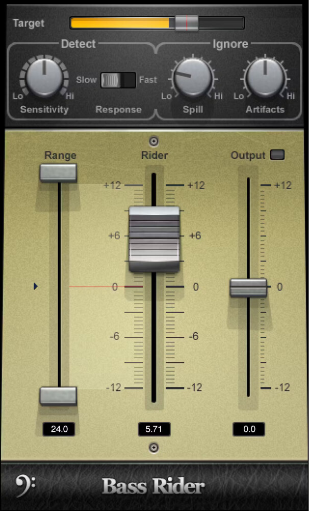 Waves - Bass Rider Plugins & FX Software GUI Artwork