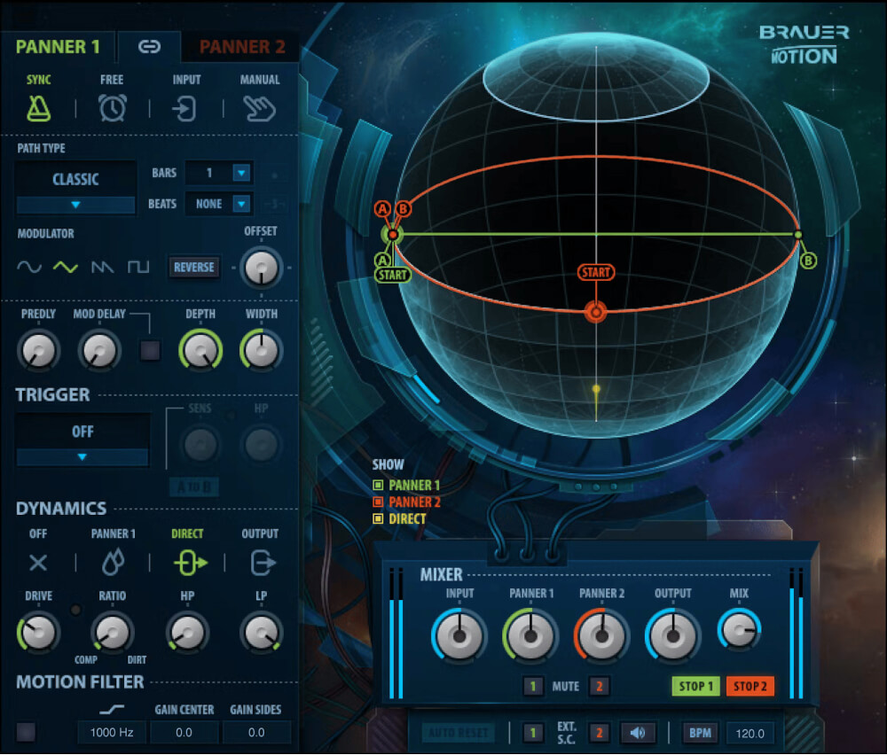Waves - Brauer Motion Plugins & FX Software GUI Artwork