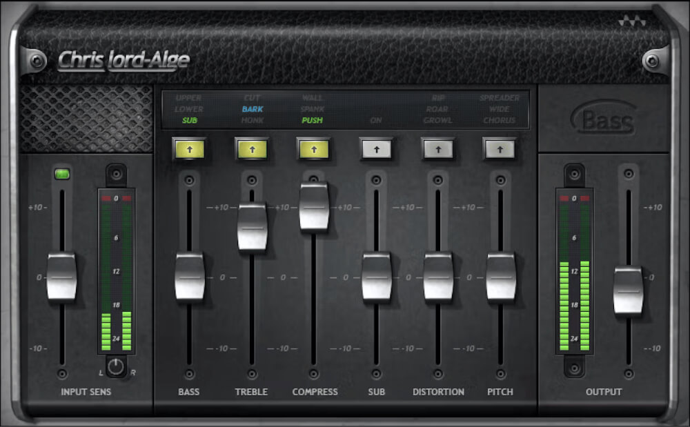 Waves - CLA Bass Plugins & FX Software GUI Artwork