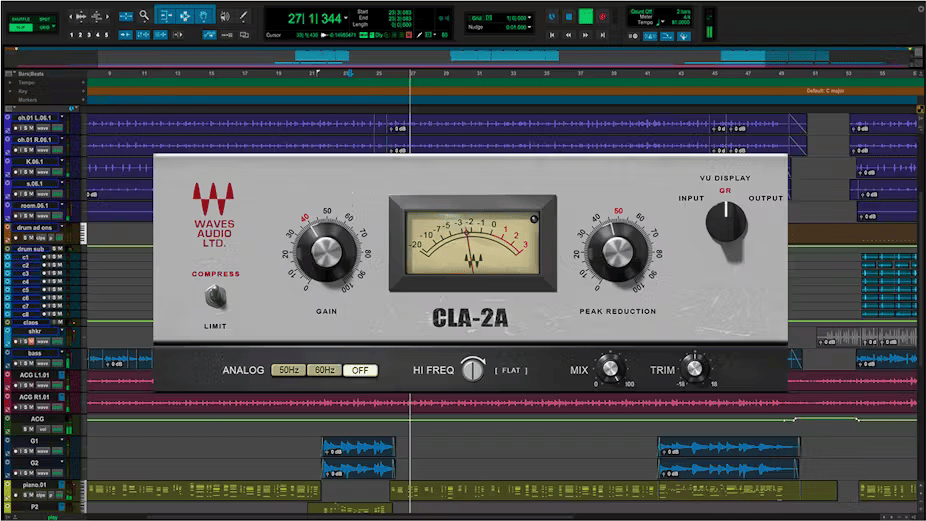 Waves - CLA-2A Compressor Limiter Screenshot 3