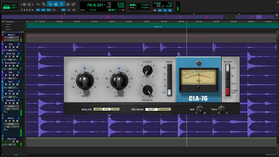 Waves - CLA-76 Compressor Limiter Screenshot 2