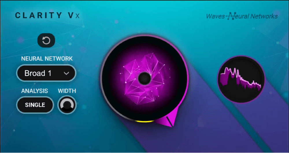 Waves - Clarity Vx Plugins & FX Software GUI Artwork