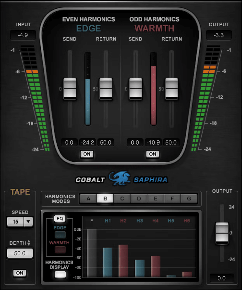 Waves - Cobalt Saphira Plugins & FX Software GUI Artwork