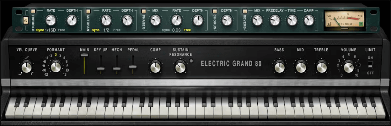 Waves - Electric Grand 80 Piano Plugins & FX Software GUI Artwork