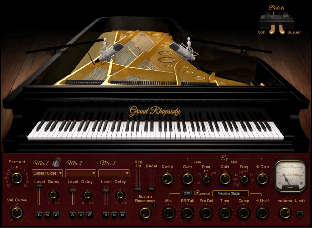Waves - Grand Rhapsody Piano Plugins & FX Software GUI Artwork