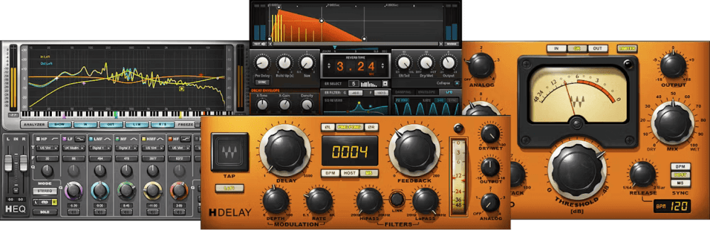 Waves - H-Series Plugins & FX Software GUI Artwork