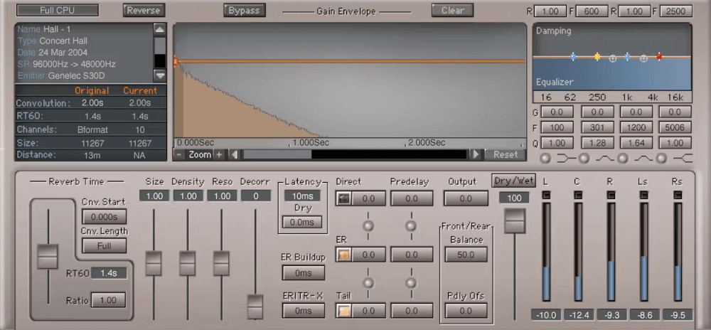 Waves - IR360 Convolution Reverb Plugins & FX Software GUI Artwork