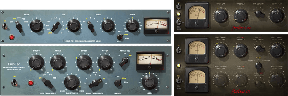 Waves - JJP Analog Legends Plugins & FX Software GUI Artwork