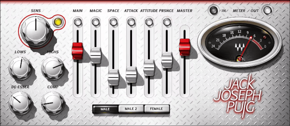 Waves - JJP Vocals Plugins & FX Software GUI Artwork