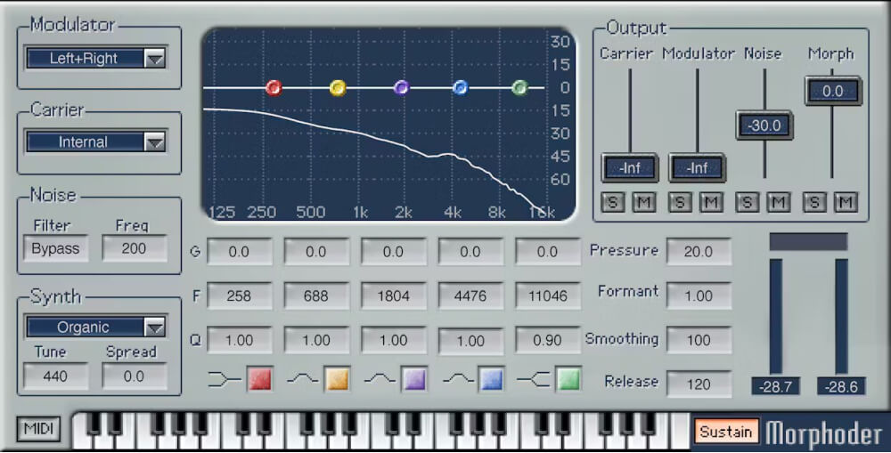 Waves - Morphoder Plugins & FX Software GUI Artwork