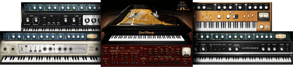 Waves - Pianos & Keys Plugins & FX Software GUI Artwork