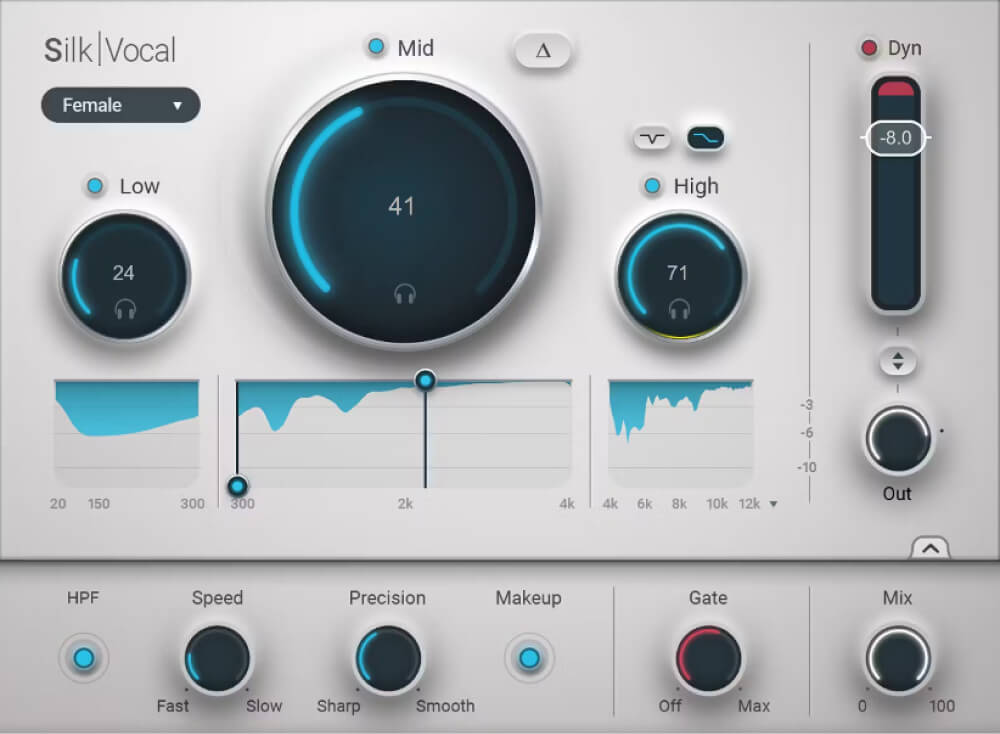 Waves - Silk Vocal Plugins & FX Software GUI Artwork