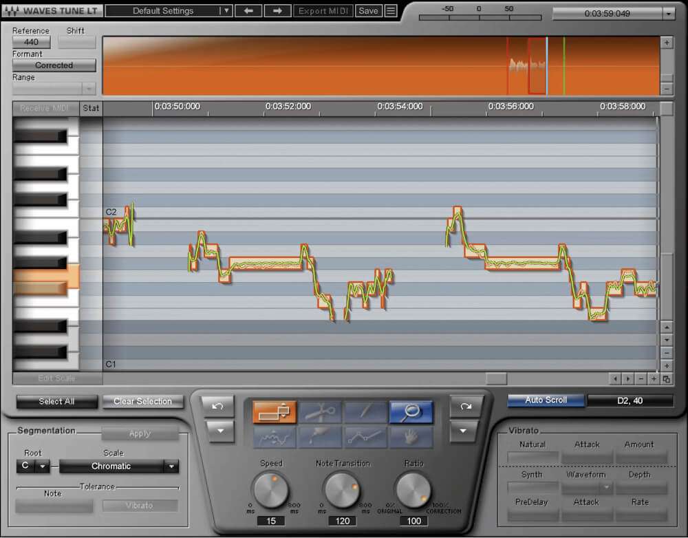Waves - Tune LT Plugins & FX Software GUI Artwork