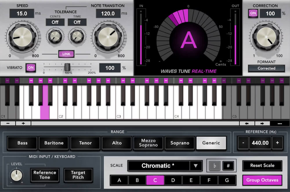Waves - Tune Real-Time Plugins & FX Software GUI Artwork