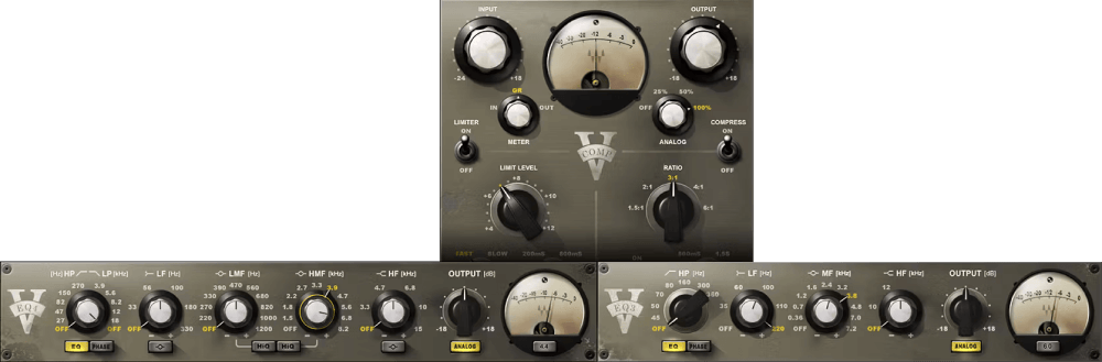 Waves - V-Series Plugins & FX Software GUI Artwork