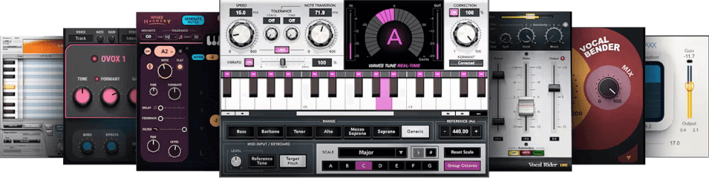 Waves - Vocal Production Plugins & FX Software GUI Artwork
