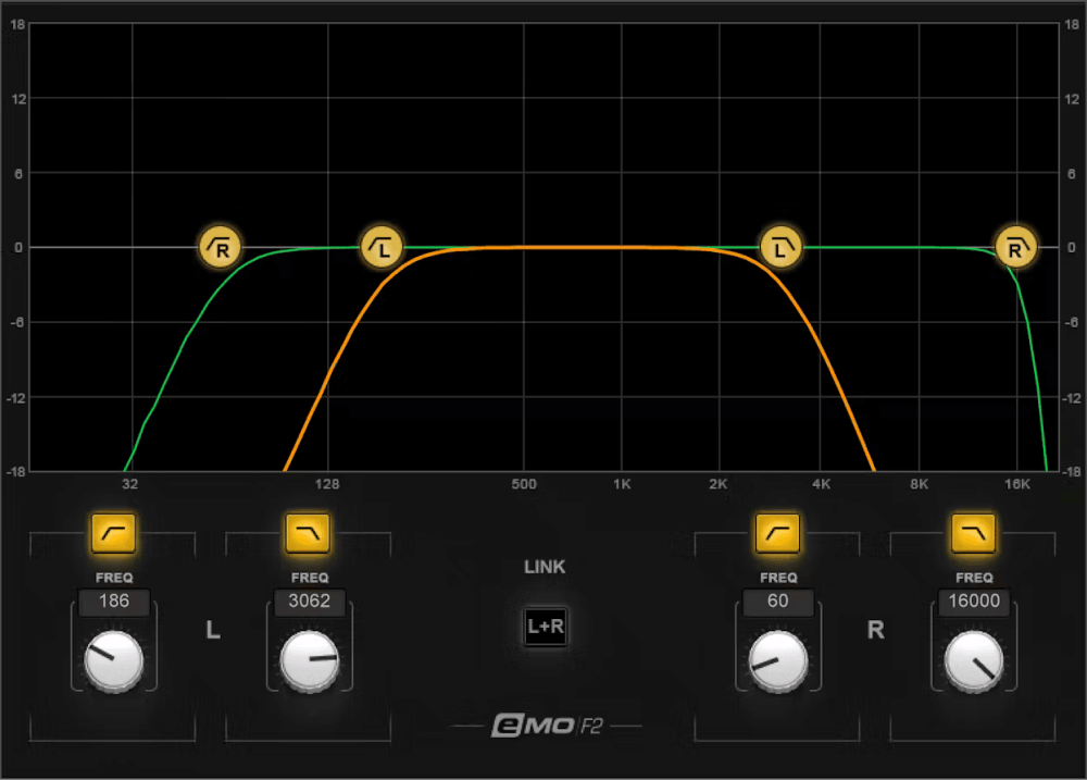 Waves - eMo F2 Filter Plugins & FX Software GUI Artwork