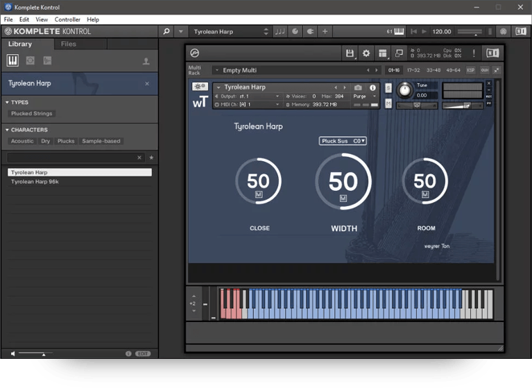 weyrerTon - Tyrolean Harp Screenshot 3