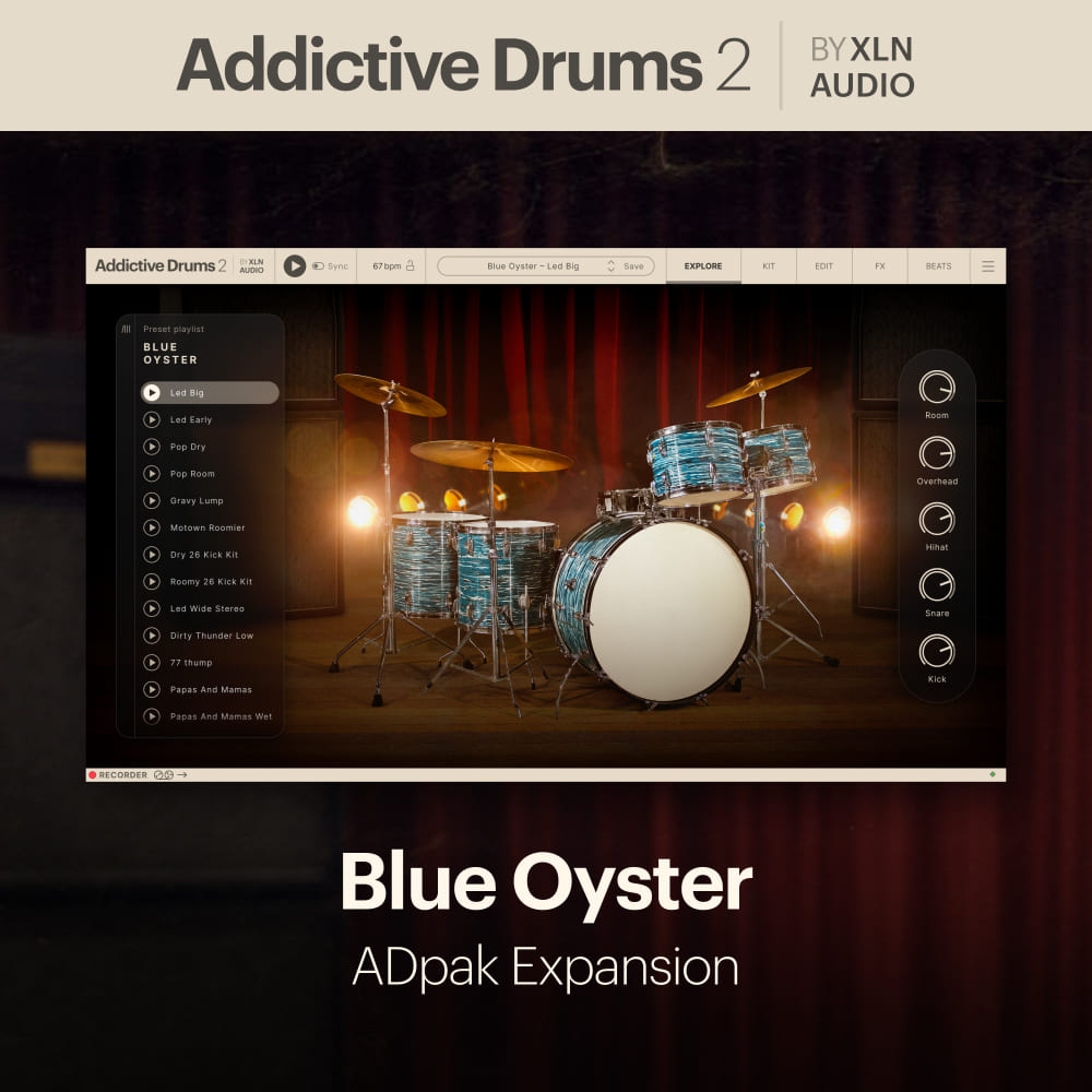 Addictive Drums 2 - Blue Oyster ADpak