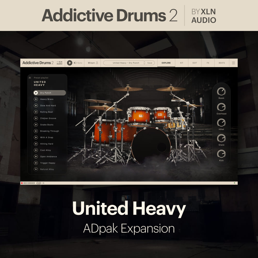 Addictive Drums 2 - United Heavy ADpak