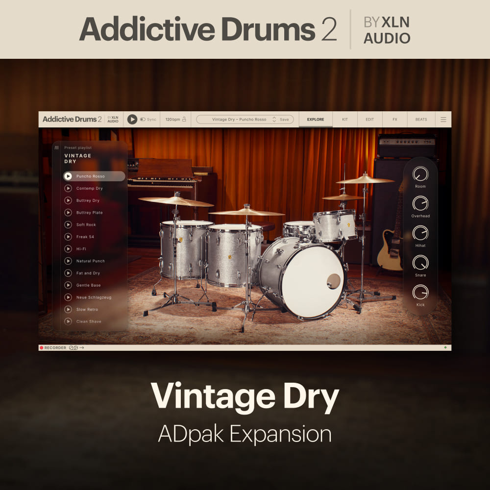 Addictive Drums 2 - Vintage Dry ADpak