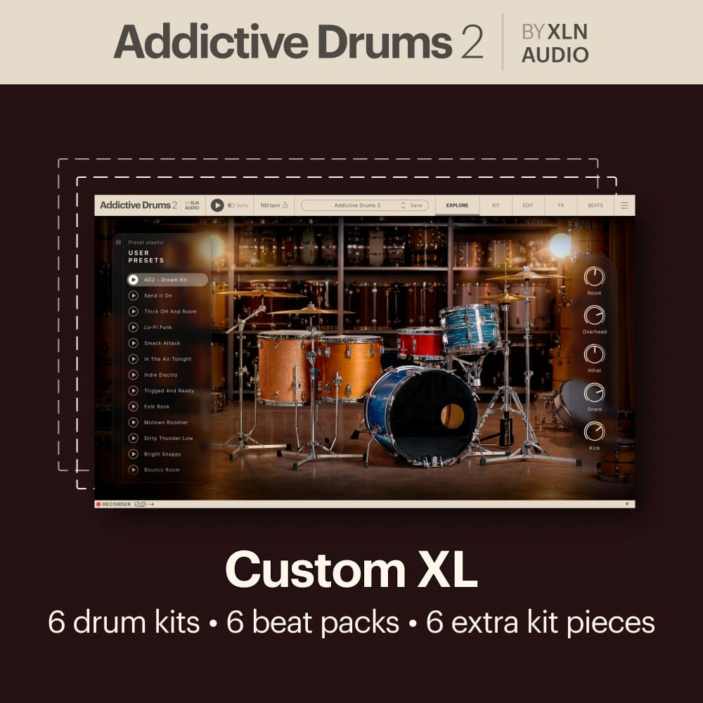 XLN Audio - Addictive Drums 2 - Custom XL Collection Plugins & FX Software GUI Artwork