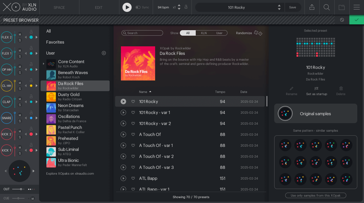 XLN Audio - XO Expansion - Da Rock Files Screenshot 2
