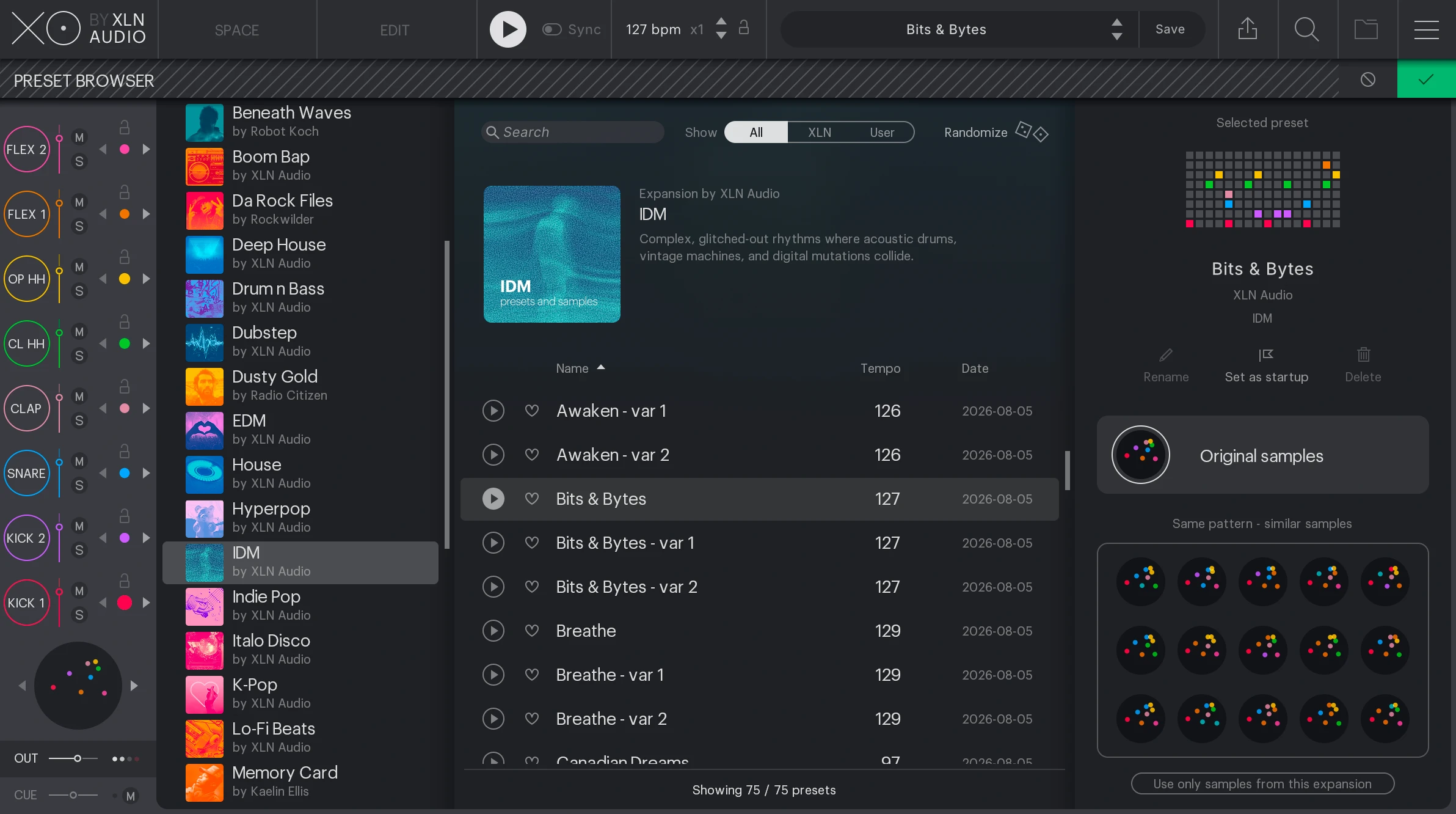 XLN Audio - XO Expansion: IDM Screenshot 2