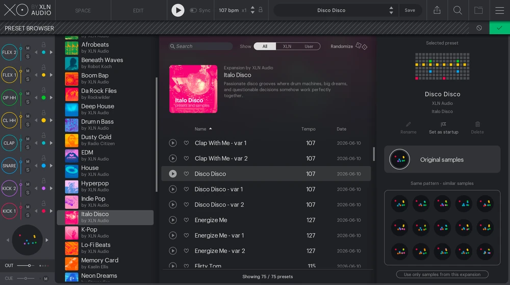 XLN Audio - XO Expansion: Italo Disco Screenshot 2