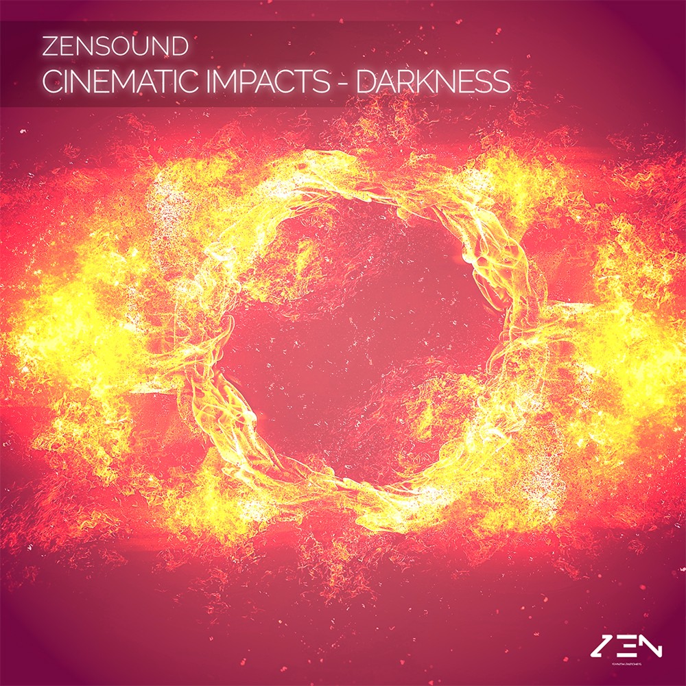ZenSound - Cinematic Impacts - Darkness Sample Packs Software GUI Artwork
