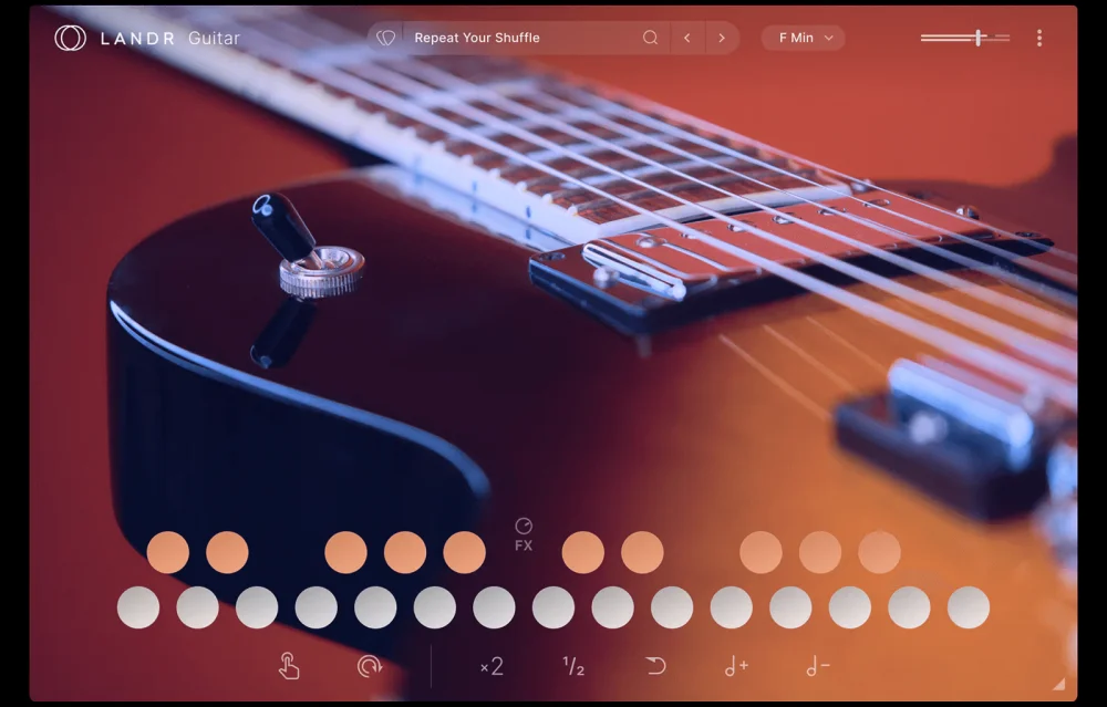LANDR - LANDR Guitar Plugins & FX Software GUI Artwork
