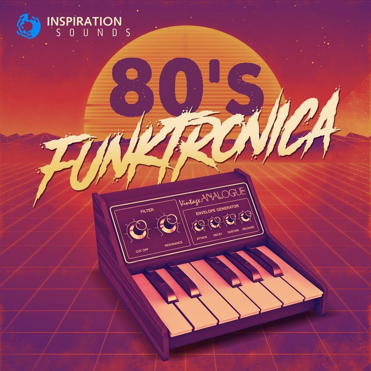 Inspiration Sounds - 80s Funktronica Sample Packs Software GUI Artwork