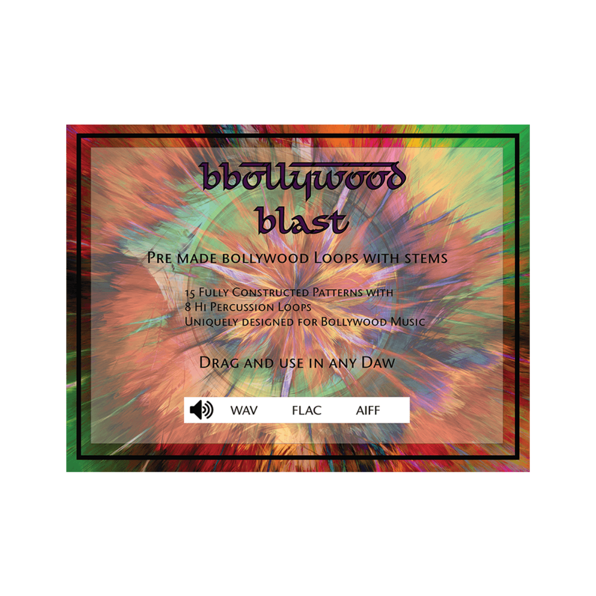 WhiteNoiz Sounds - Bollywood Blast Vol. 1 Sample Packs Software GUI Artwork