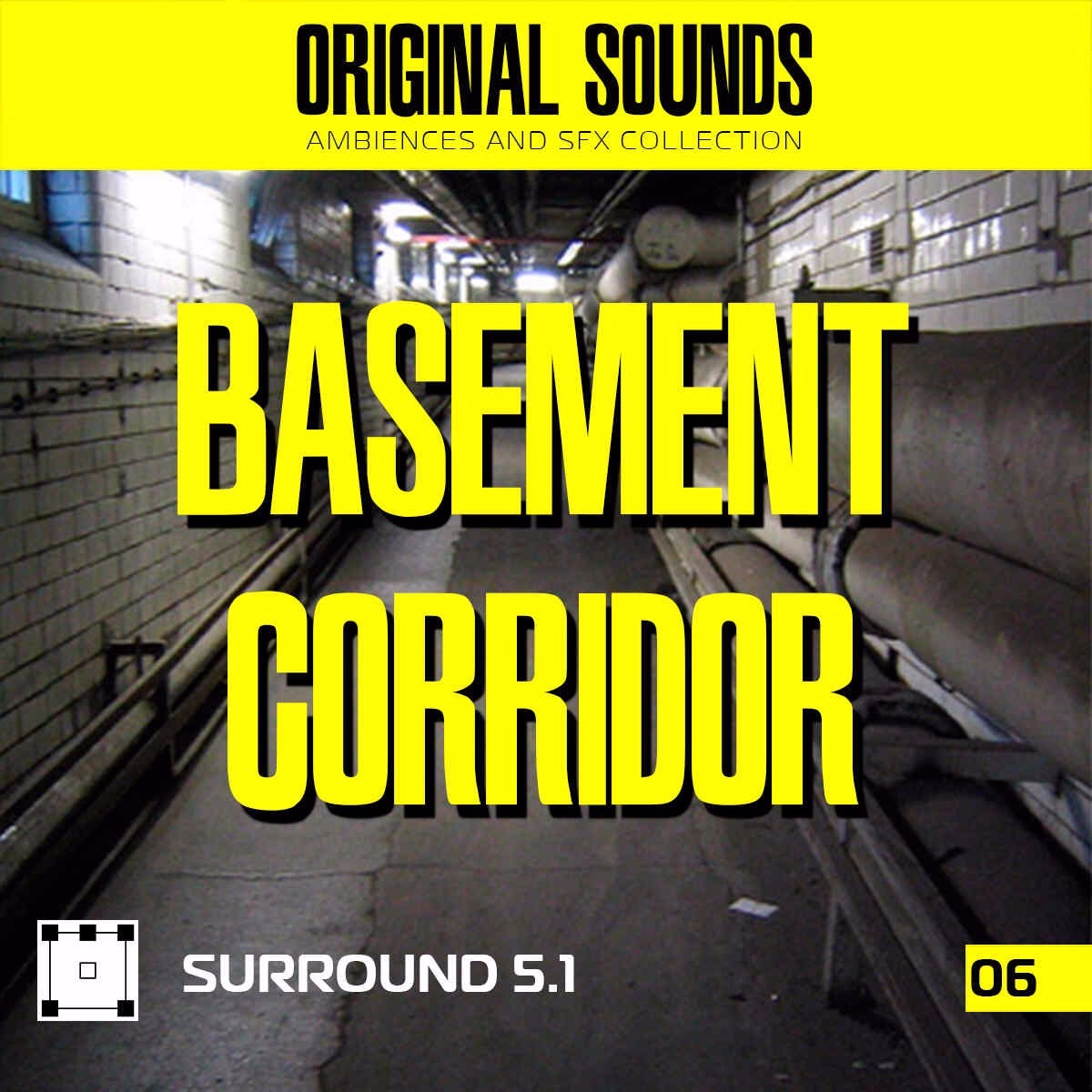 Original Sounds - Basement Corridor - Surround 5.1 Sample Packs Software GUI Artwork