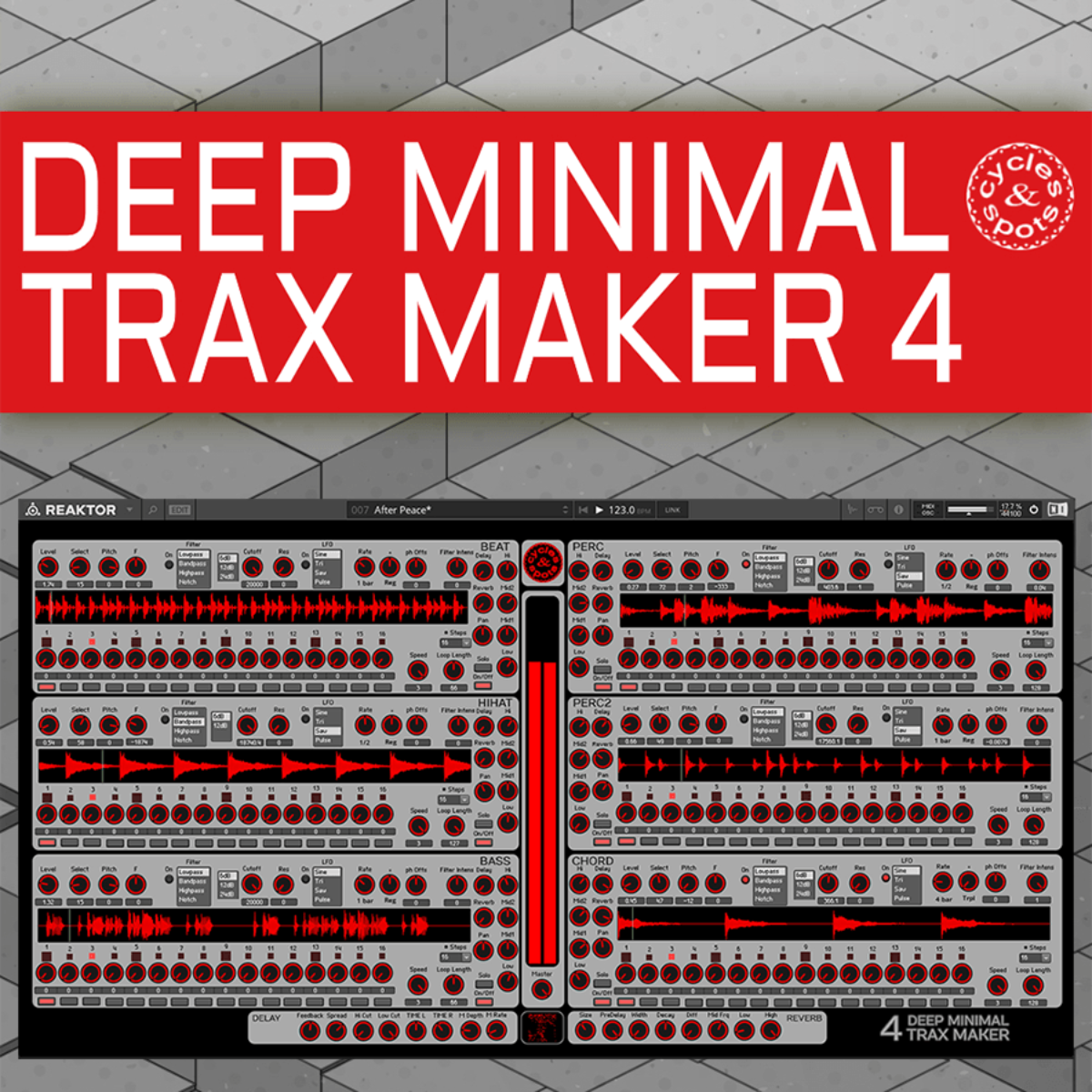 Cycles and Spots - Deep Minimal Trax Maker 4 Presets Software GUI Artwork