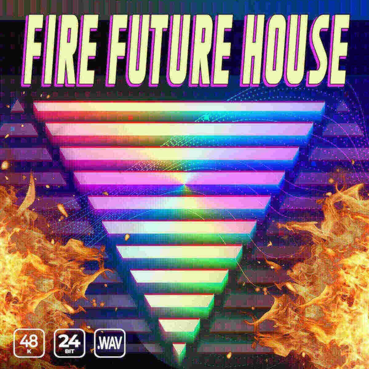 Epic Stock Media - Fire Future House Sample Packs Software GUI Artwork