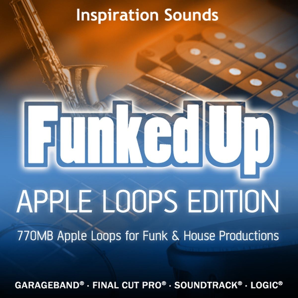 Inspiration Sounds - Funked Up Apple Loops Edition Sample Packs Software GUI Artwork