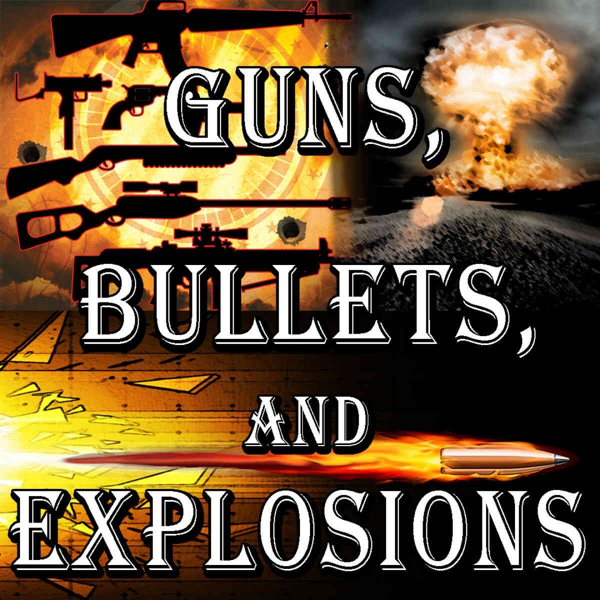 Gamemaster Audio - Guns, Bullets and Explosions Sample Packs Software GUI Artwork