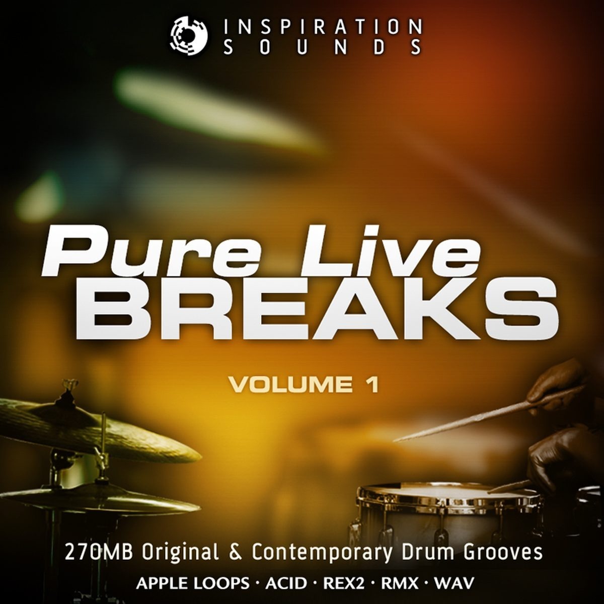 Inspiration Sounds - Pure Live Breaks Vol 1 Sample Packs Software GUI Artwork