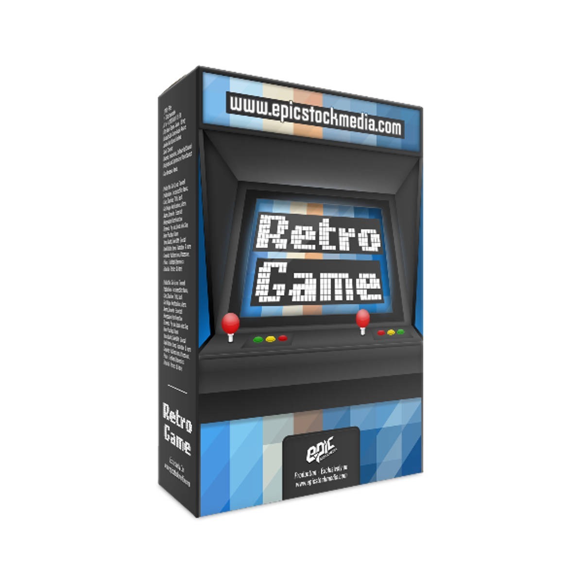 Epic Stock Media - Retro Game Sample Packs Software GUI Artwork