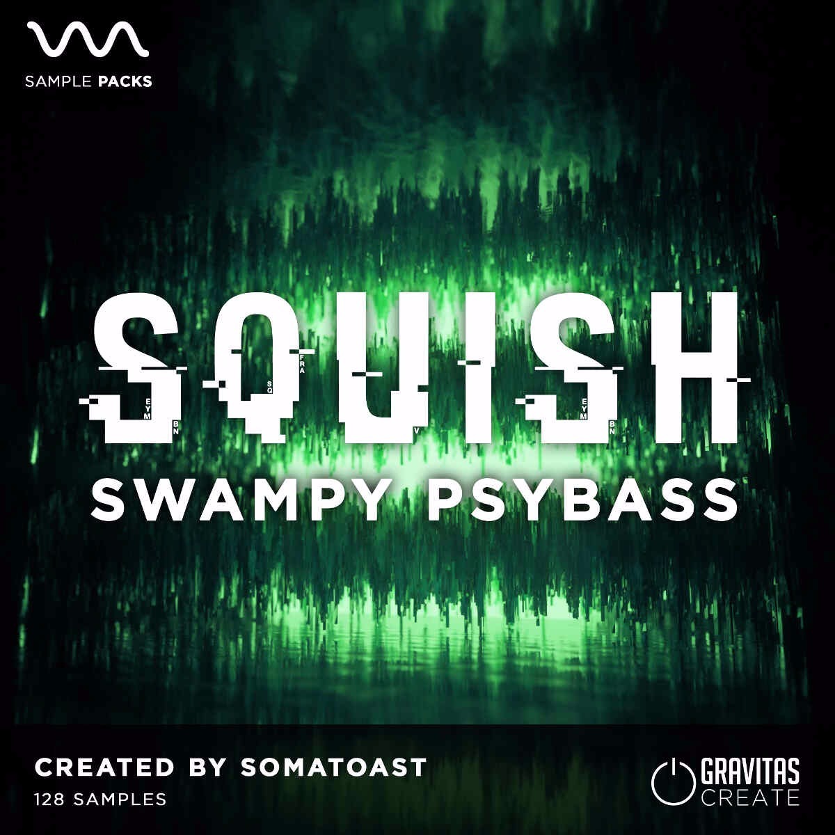 Gravitas Create - Squish - Swampy PsyBass Sample Packs Software GUI Artwork