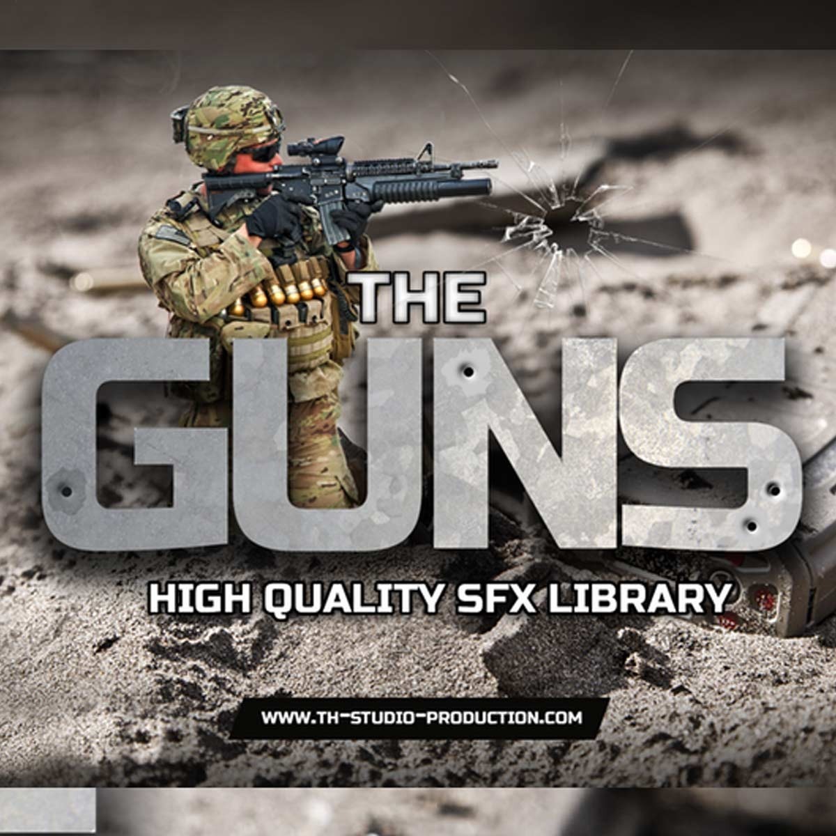 TH Studio - The Guns Vol. 1 Sample Packs Software GUI Artwork