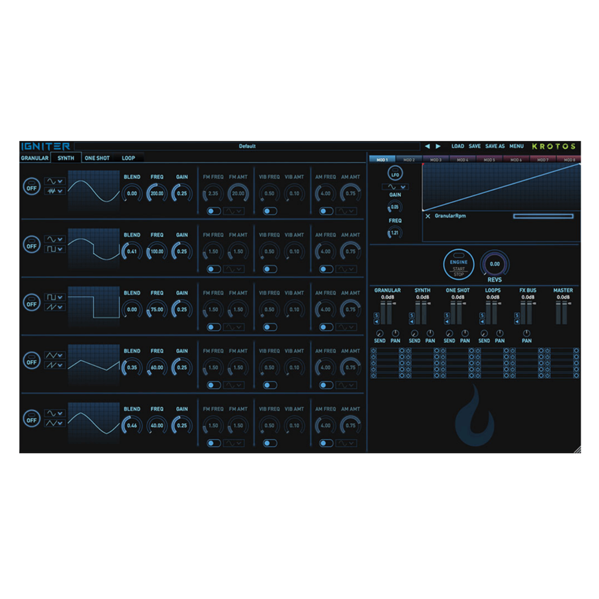Krotos Audio - Igniter Full Tank Plugins & FX Software GUI Artwork