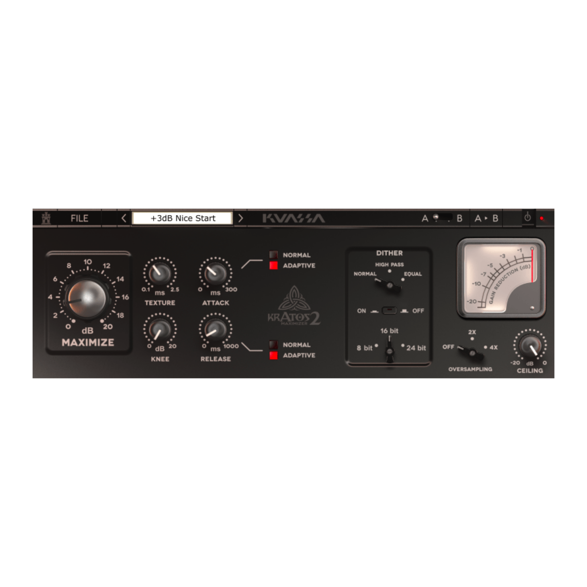 Kuassa - Kratos 2 Maximizer  Plugins & FX Software GUI Artwork