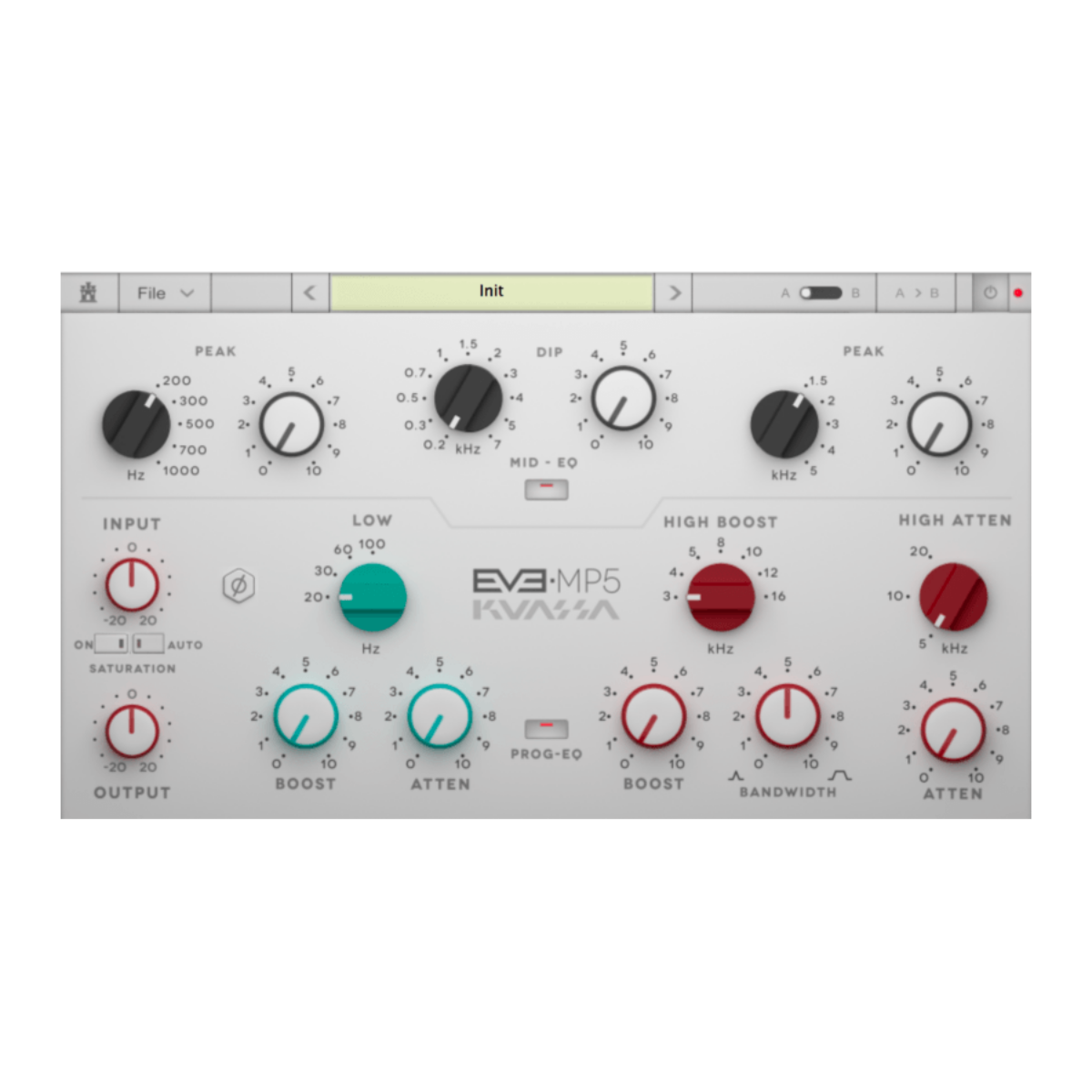 Kuassa - EVE-MP5 Equalizer Plugins & FX Software GUI Artwork