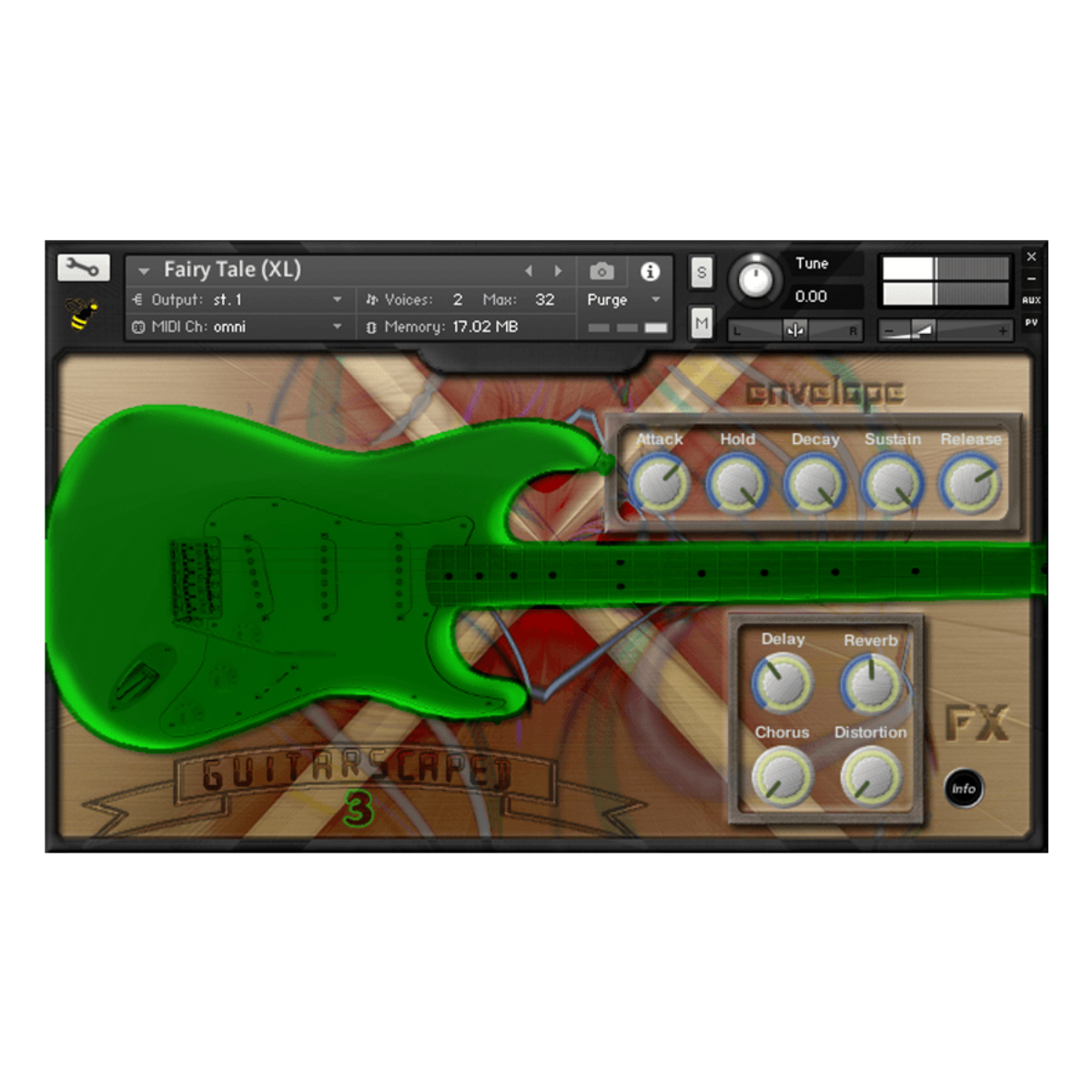 Boyss-Sound-e-Scapes - GuitarScaped 3 Kontakt Instruments Software GUI Artwork